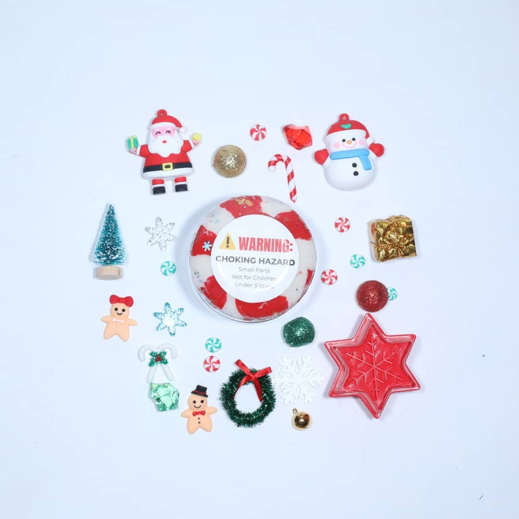 Christmas Theme  On The Go Sensory Playdough Tub