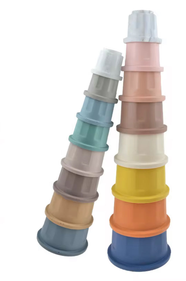 Soft Silicon Stacking cups