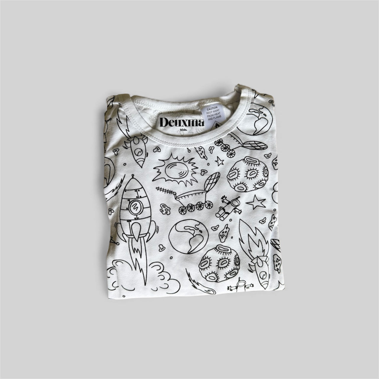 Colour Me In Out in Space Shorts and Tshirt