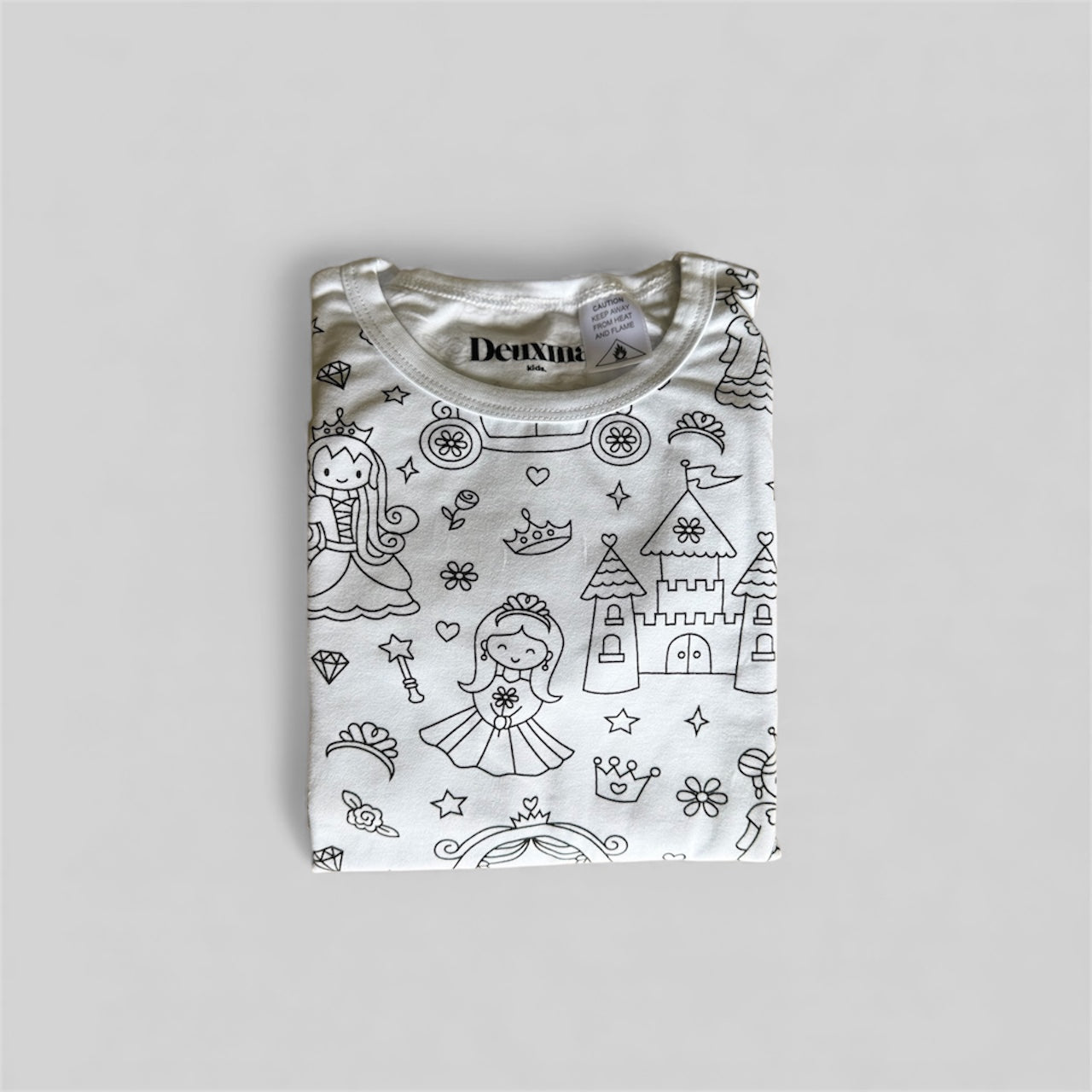 Colour Me In Princess Shorts and Tshirt