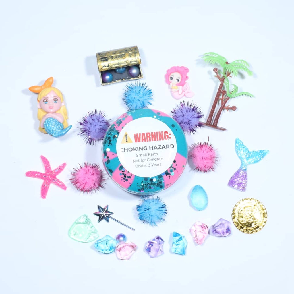 Mermaid Theme On The Go Sensory Playdough Tub